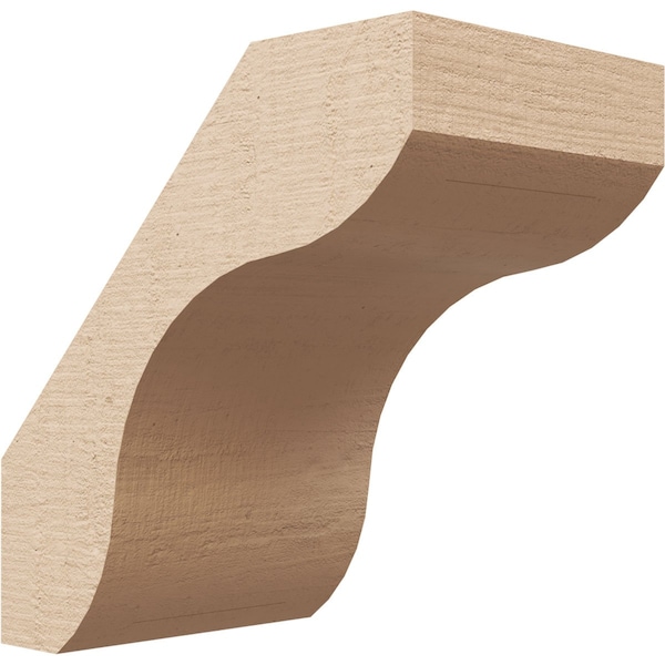 Ekena Millwork 5-inch W x 8-inch D x 8-inch H Stanfield Rough Cedar Woodgrain TimberThane Knee Brace, Primed BRCUR05X08X08STARCPR - main